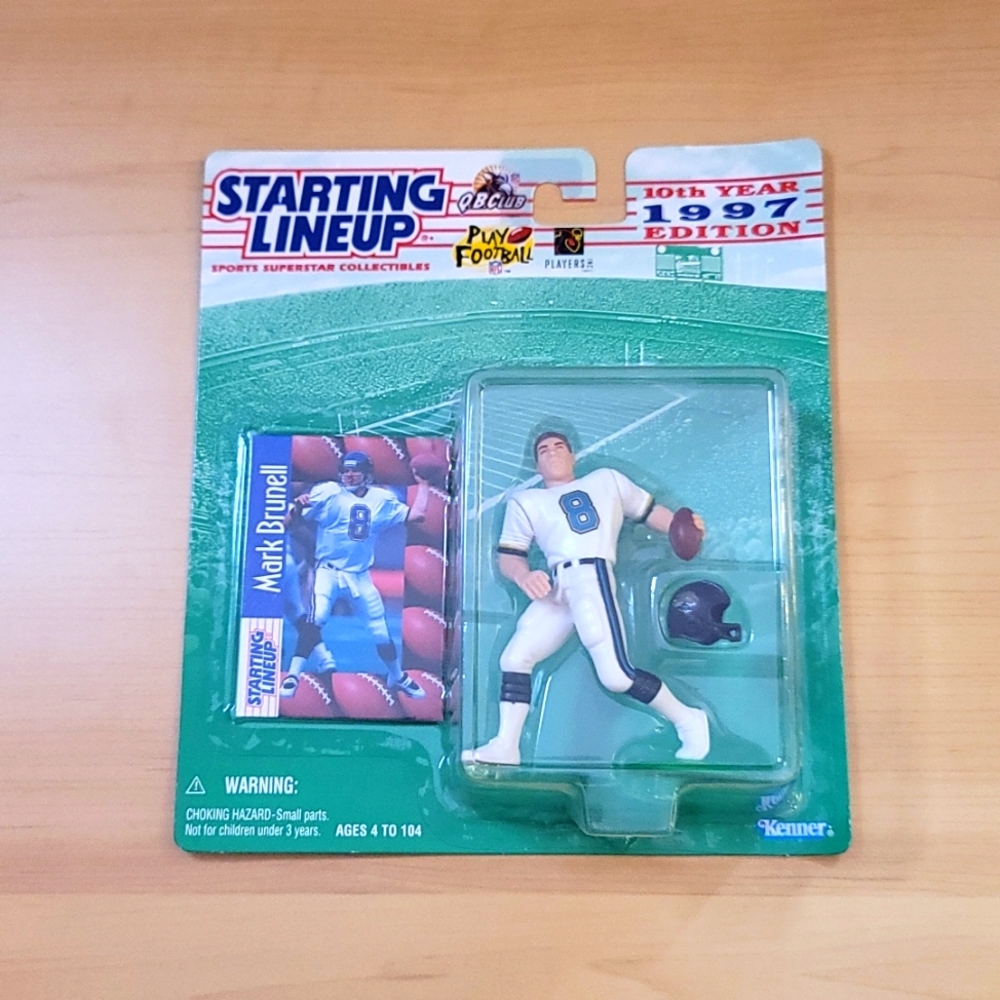 NFL Mark Brunell Starting Lineup Football 10th Year 1997 Edition Brand New